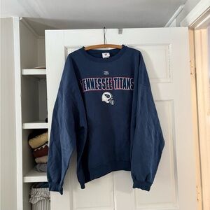 Vintage Tennessee Titans Navy Blue Sweater